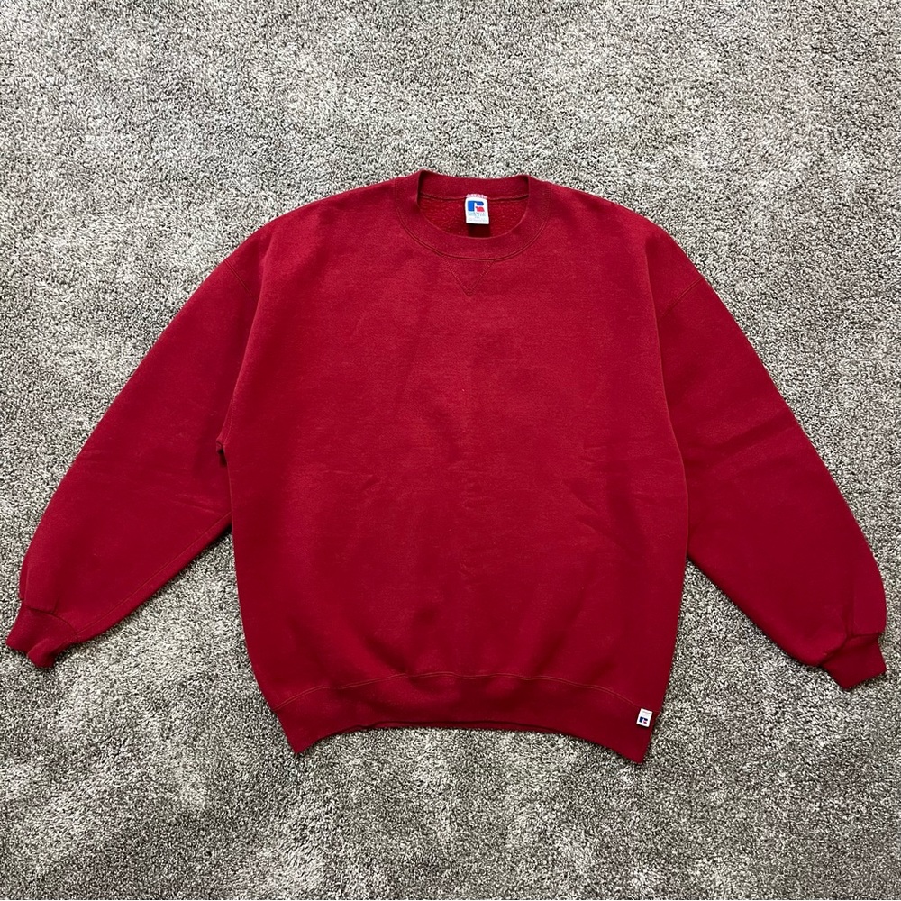 Vintage Men’s Russell Athletic Crewneck Sweatshirt Blank Size XXL